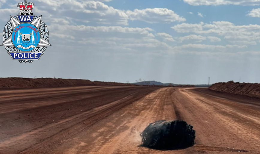 In the Pilbara, it's hard to hit much of substance, but the roads to mines can be pretty wide.